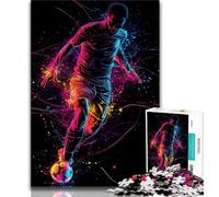 Puzzles de 1000 pièces de footballeurs pour Adultes et Adolescents, pour stimuler Le Cerveau, Jouets addictifs pour cultiver la Patience Une œuvre d'art (38x26cm)