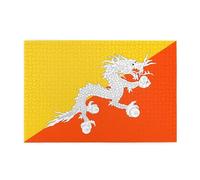 Puzzles de 1000 pièces Drapeau BROLEO du Royaume du Bhoutan Impression éducative intellectuelle en bois Puzzles amusants Puzzles anti-stress
