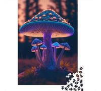 Puzzles de 1000 pièces d'un groupe de champignons magiques pour adultes, puzzle en bois pour adultes et adolescents, puzzle éducatif de 1000 pièces (75 x 50 cm)