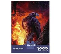 Puzzles De 1000 Pièces Eagle in Flames-1 Puzzles pour Adultes - Jeu De Réflexion - Améliore La Mémoire - Cadeaux Uniques pour Un Anniversaire Ou Noël 70x50cm/1000pcs