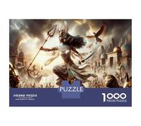 Puzzles De 1000 Pièces - Egyptian Goddess Warrior Puzzle Casse-tête, Jeu De Réflexion, Décoration Murale, Idéal comme Cadeau pour Toute La Famille 38x26cm/1000pcs