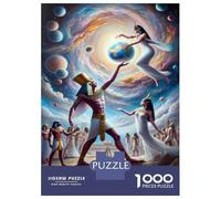 Puzzles De 1000 Pièces Egyptian Gods and Goddesses Puzzle pour Adolescents Découpe De Précision Activités Amusantes À La Maison Jeu Stimulant Et Jeux en Famille 52x38cm/1000pcs