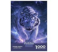 Puzzles De 1000 Pièces Electric Tiger Charge Puzzle Anti-Stress, Décoration Murale, Cadeaux Uniques pour Anniversaire Et Noël 38x26cm/1000pcs