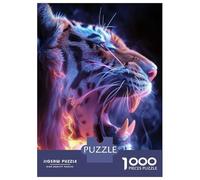 Puzzles De 1000 Pièces Electric Tiger Roar Puzzles pour Adultes - Jeu De Réflexion - Améliore La Mémoire - Cadeaux Uniques pour Un Anniversaire Ou Noël 52x38cm/1000pcs