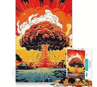 Puzzles de 1000 pièces en Forme de Bombe Champignon pour Adolescents, renforce la mémoire, soulage la Tension, Bords Lisses, Surprise de Noël (50x75cm)