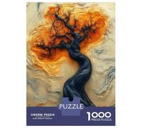 Puzzles De 1000 Pièces Enigmatic Surreal Tree - Mystical Abstract Art Puzzle Anti-Stress, Décoration Murale, Cadeaux Uniques pour Anniversaire Et Noël 70x50cm/1000pcs