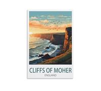 Puzzles de 1000 pièces, Falaises de Moher d’Irlande Puzzles au Coucher du Soleil 1000 pièces Adolescents Enfants Puzzle Divertissement Défi cérébral Puzzle 38x52cm
