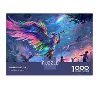 Puzzles De 1000 Pièces Fantasy Artwork Magical Creatures in A Colorful Sky Puzzles pour Adultes Améliore La Mémoire Défi Éducatif Jouets Jeux Éducatifs 38x26cm/1000pcs