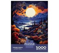Puzzles De 1000 Pièces - Fantasy Landscape Art Print-7 Puzzle pour Adultes Jeux Relaxants Vacances À La Maison Offre Spéciale pour Toute La Famille 70x50cm/1000pcs