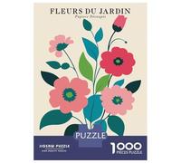 Puzzles De 1000 Pièces Floral Bouquet Illustration Puzzles pour Adultes Améliore La Mémoire Défi Éducatif Jouets Jeux Éducatifs 38x26cm/1000pcs