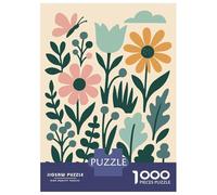 Puzzles De 1000 Pièces - Floral Pattern with Butterfly and Cloud Puzzle pour Adolescents, Activités Familiales pour Anniversaire, Noël, Cadeaux d'anniversaire Uniques 70x50cm/1000pcs