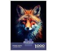 Puzzles De 1000 Pièces - Fox Animals Puzzles pour Adolescents, Jeu De Réflexion Et Anti-Stress, Idéal en Cadeau pour Toute La Famille 52x38cm/1000pcs