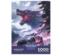 Puzzles De 1000 Pièces Futuristic Monsters Car Puzzle Adulte Jeu Manuel Défi Difficile Interaction Parent-Enfant 52x38cm/1000pcs