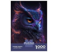 Puzzles De 1000 Pièces - Galaxy Owl Bird Puzzle Casse-tête, Jeu De Réflexion, Décoration Murale, Idéal comme Cadeau pour Toute La Famille 38x26cm/1000pcs