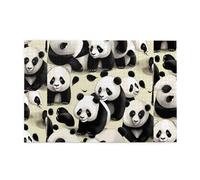 Puzzles de 1000 pièces Hytter Pandas géants prenant une promenade - Puzzles éducatifs intellectuels en bois - Puzzles amusants - Jeu anti-stress