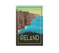 Puzzles de 1000 pièces,Irlande Falaises de Moher Jeu de Puzzle personnalisé et Amusant pour Enfants et Adultes 38x26CM
