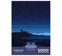 Puzzles De 1000 Pièces Isle of Man Night Landscape Puzzle Adulte Jeu Manuel Défi Difficile Interaction Parent-Enfant 38x26cm/1000pcs
