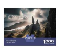 Puzzles De 1000 Pièces Isle of Skye Scotland's Enchanted Landscape Puzzle Adulte Jeu Manuel Défi Difficile Interaction Parent-Enfant 70x50cm/1000pcs