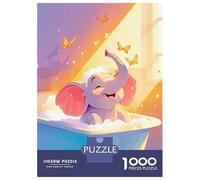 Puzzles De 1000 Pièces Its Baby Elephant Bath Time Puzzles pour Adolescents Améliorent La Mémoire Difficiles Et Stimulants Casse-tête Jeux De Société en Famille 52x38cm/1000pcs