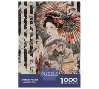 Puzzles De 1000 Pièces Japanese Geisha Art Print-5 Puzzle pour Adolescents Découpe De Précision Activités Amusantes À La Maison Jeu Stimulant Et Jeux en Famille 70x50cm/1000pcs