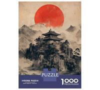 Puzzles De 1000 Pièces Japanese Temple on Mountain Puzzles pour Adultes Jouets Anti-Stress Loisirs À La Maison Interaction Parent-Enfant 38x26cm/1000pcs