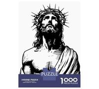 Puzzles De 1000 Pièces Jesus Christ with Crown of Thorns Puzzles pour Adolescents : Amusants Et Humoristiques, Chaque Pièce Est Unique - Jouets Éducatifs 38x26cm/1000pcs