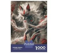 Puzzles De 1000 Pièces Kitsune Japanese Fox Puzzle Anti-Stress, Décoration Murale, Cadeaux Uniques pour Anniversaire Et Noël 52x38cm/1000pcs
