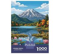 Puzzles De 1000 Pièces Lake Akan, Japan Landscape Puzzles pour Adultes - Jeu Familial Amusant, Difficile Et Stimulant - Jeu Éducatif Familial 70x50cm/1000pcs