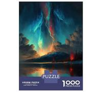 Puzzles De 1000 Pièces - Lightning from The Heavens Puzzles pour Adolescents, Jeu De Réflexion Et Anti-Stress, Idéal en Cadeau pour Toute La Famille 52x38cm/1000pcs