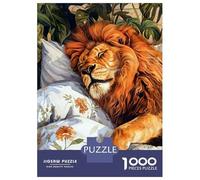 Puzzles De 1000 Pièces - Lion Wild Cat Animal Art Puzzle Casse-tête, Jeu De Réflexion, Décoration Murale, Idéal comme Cadeau pour Toute La Famille 70x50cm/1000pcs