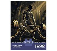 Puzzles De 1000 Pièces - Man Carrying Weight with Chains Puzzle pour Adultes Jeux Relaxants Vacances À La Maison Offre Spéciale pour Toute La Famille 70x50cm/1000pcs