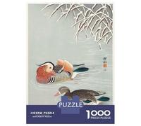 Puzzles De 1000 Pièces Mandarin Ducks Ohara Koson Puzzles pour Adolescents - Anti-Stress - Entraînez Votre Cerveau Et Votre Dextérité - Jouets Éducatifs 70x50cm/1000pcs