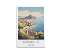 Puzzles de 1000 pièces,Marseille France Puzzles de 1 000 pièces pour Adultes : Un Casse-tête Stimulant pour Adultes 52x38CM