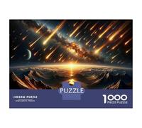 Puzzles De 1000 Pièces Meteor Shower Over Alien Planet Puzzle Adulte Jeu Manuel Défi Difficile Interaction Parent-Enfant 38x26cm/1000pcs