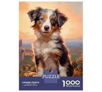 Puzzles De 1000 Pièces Miniature American Shepher Puzzles pour Adultes Jouets Anti-Stress Loisirs À La Maison Interaction Parent-Enfant 52x38cm/1000pcs