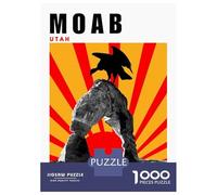 Puzzles De 1000 Pièces Moab Utah Sunset Mid Century Modern Collage Art Puzzles pour Adultes - Course De Vitesse - Stimule Le Cerveau - Jeu Au Design Élégant 52x38cm/1000pcs
