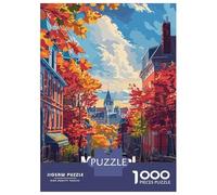 Puzzles De 1000 Pièces Montreal Canada Autumn Cityscape Puzzles pour Adultes Jouets Anti-Stress Loisirs À La Maison Interaction Parent-Enfant 38x26cm/1000pcs
