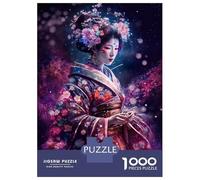 Puzzles De 1000 Pièces - Mysteries of Geisha Art Puzzle Casse-tête, Jeu De Réflexion, Décoration Murale, Idéal comme Cadeau pour Toute La Famille 70x50cm/1000pcs