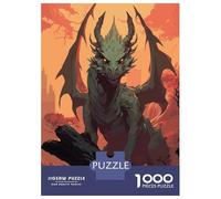 Puzzles De 1000 Pièces - Mysterious Dragon Puzzle Casse-tête, Jeu De Réflexion, Décoration Murale, Idéal comme Cadeau pour Toute La Famille 70x50cm/1000pcs