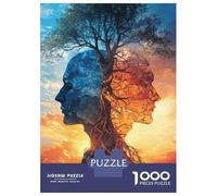 Puzzles De 1000 Pièces Nature's Connection Tree Faces Sky Puzzles pour Adolescents : Amusants Et Humoristiques, Chaque Pièce Est Unique - Jouets Éducatifs 52x38cm/1000pcs