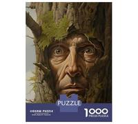 Puzzles De 1000 Pièces - Nature's Face Tree Spirit Artwork Puzzle pour Adolescents, Activités Familiales pour Anniversaire, Noël, Cadeaux d'anniversaire Uniques 38x26cm/1000pcs