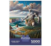 Puzzles De 1000 Pièces Nature's Guardian The Majestic Forest Spirit Puzzles pour Adolescents : Amusants Et Humoristiques, Chaque Pièce Est Unique - Jouets Éducatifs 70x50cm/1000pcs
