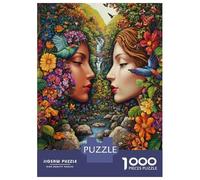 Puzzles De 1000 Pièces Nature's Harmony A Lush Garden Scene Puzzles pour Adolescents : Amusants Et Humoristiques, Chaque Pièce Est Unique - Jouets Éducatifs 70x50cm/1000pcs