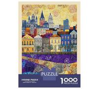 Puzzles De 1000 Pièces New Orleans Louisiana Travel Puzzle Anti-Stress, Décoration Murale, Cadeaux Uniques pour Anniversaire Et Noël 38x26cm/1000pcs