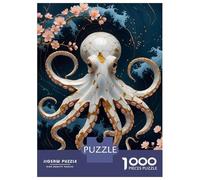 Puzzles De 1000 Pièces - Octopus Kintsugi Art Puzzle Casse-tête, Jeu De Réflexion, Décoration Murale, Idéal comme Cadeau pour Toute La Famille 52x38cm/1000pcs