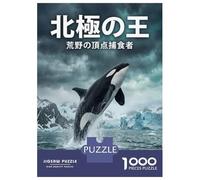 Puzzles De 1000 Pièces Orca Leaping in Arctic Waters Puzzles pour Adultes - Course De Vitesse - Stimule Le Cerveau - Jeu Au Design Élégant 52x38cm/1000pcs