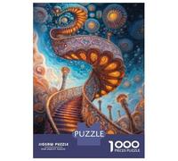 Puzzles De 1000 Pièces Ornate Stairway to The Sky Puzzle Adulte Jeu Manuel Défi Difficile Interaction Parent-Enfant 38x26cm/1000pcs