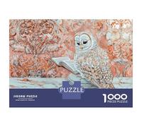 Puzzles De 1000 Pièces Owl Reading A Book Puzzles pour Adultes - Course De Vitesse - Stimule Le Cerveau - Jeu Au Design Élégant 70x50cm/1000pcs