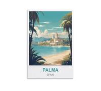 Puzzles de 1000 pièces,Palma Espagne Puzzles pour Adultes, œuvres d'art, décoration Murale, Puzzle Stimulant pour Jeux en Famille 38x26CM