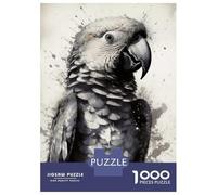 Puzzles De 1000 Pièces - Parrot Beauty Watercolor Puzzle Casse-tête, Jeu De Réflexion, Décoration Murale, Idéal comme Cadeau pour Toute La Famille 38x26cm/1000pcs